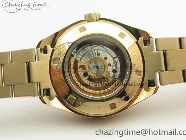 0317 Timeless Aqua Terra Ladies 35mm RG V6F Best Edition White MOP Dial On RG Bracelet A 8102